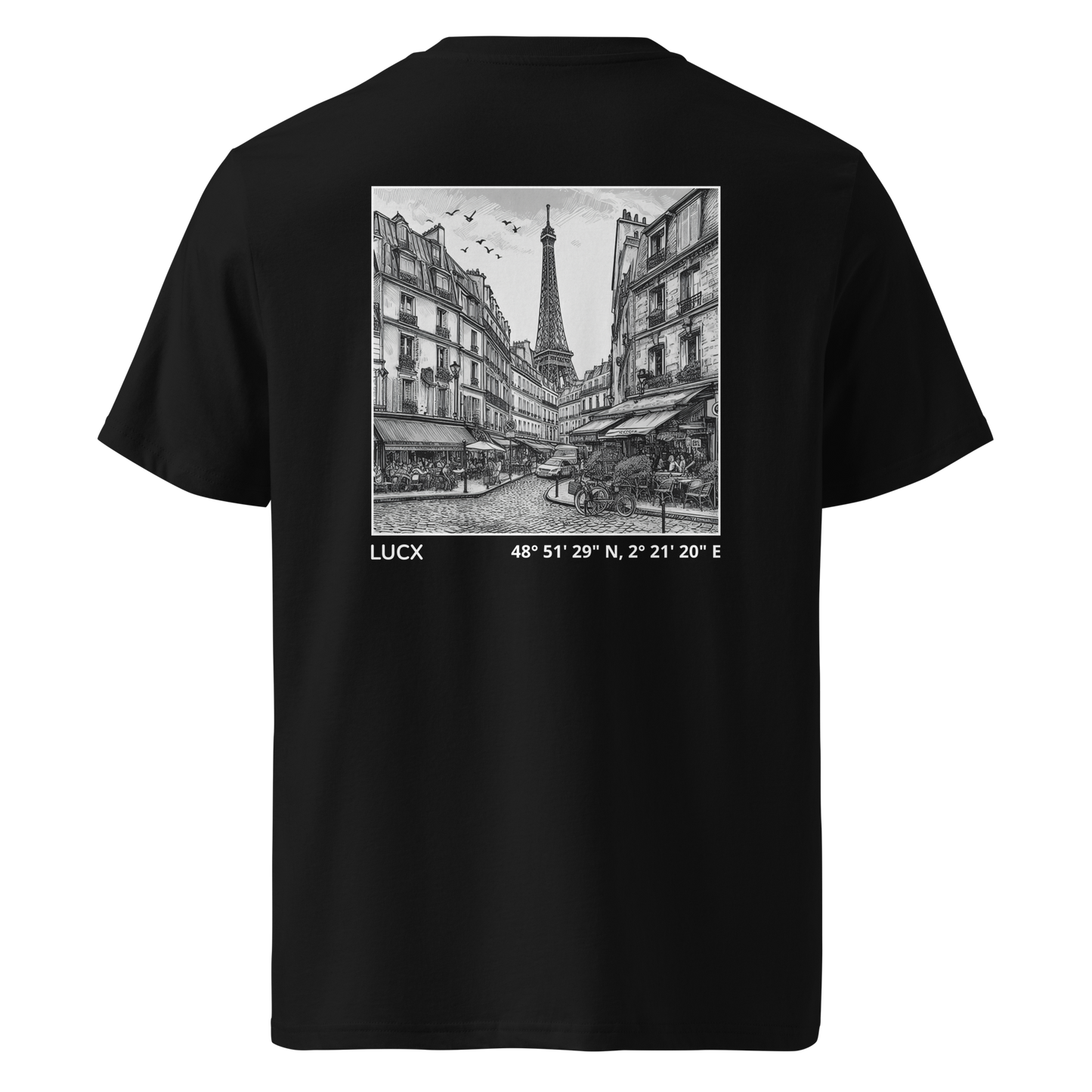 LUCX Originals | Paris Tee | Zwart-Wit