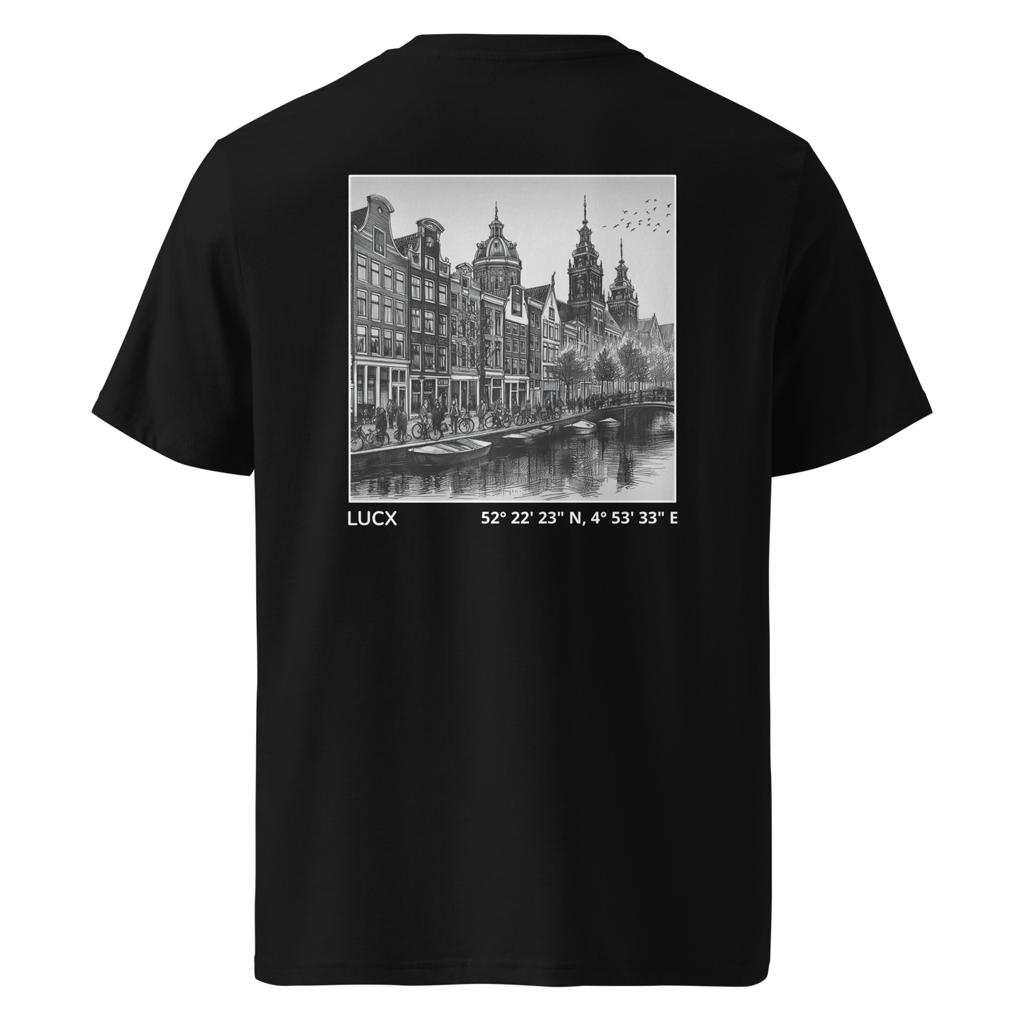 LUCX Originals | Amsterdam Tee | Zwart-Wit