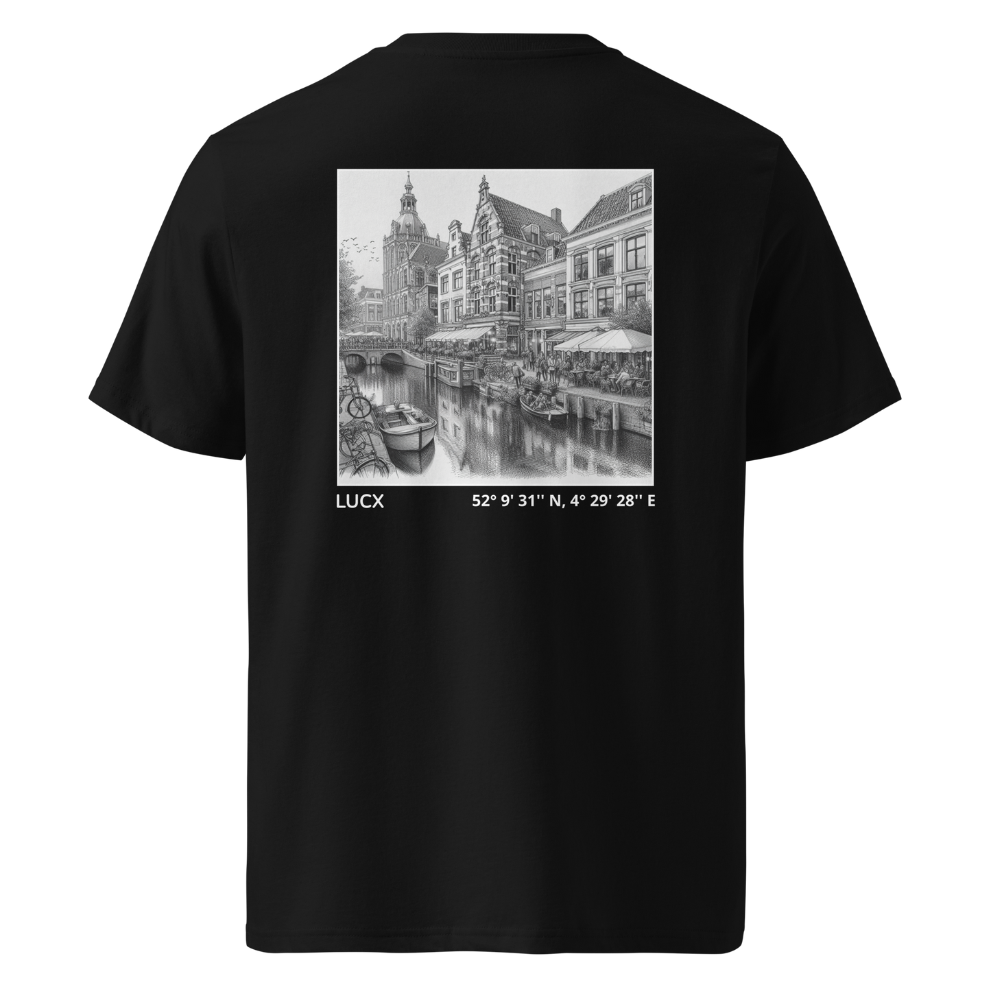 LUCX Originals | Leiden Tee | Zwart-Wit