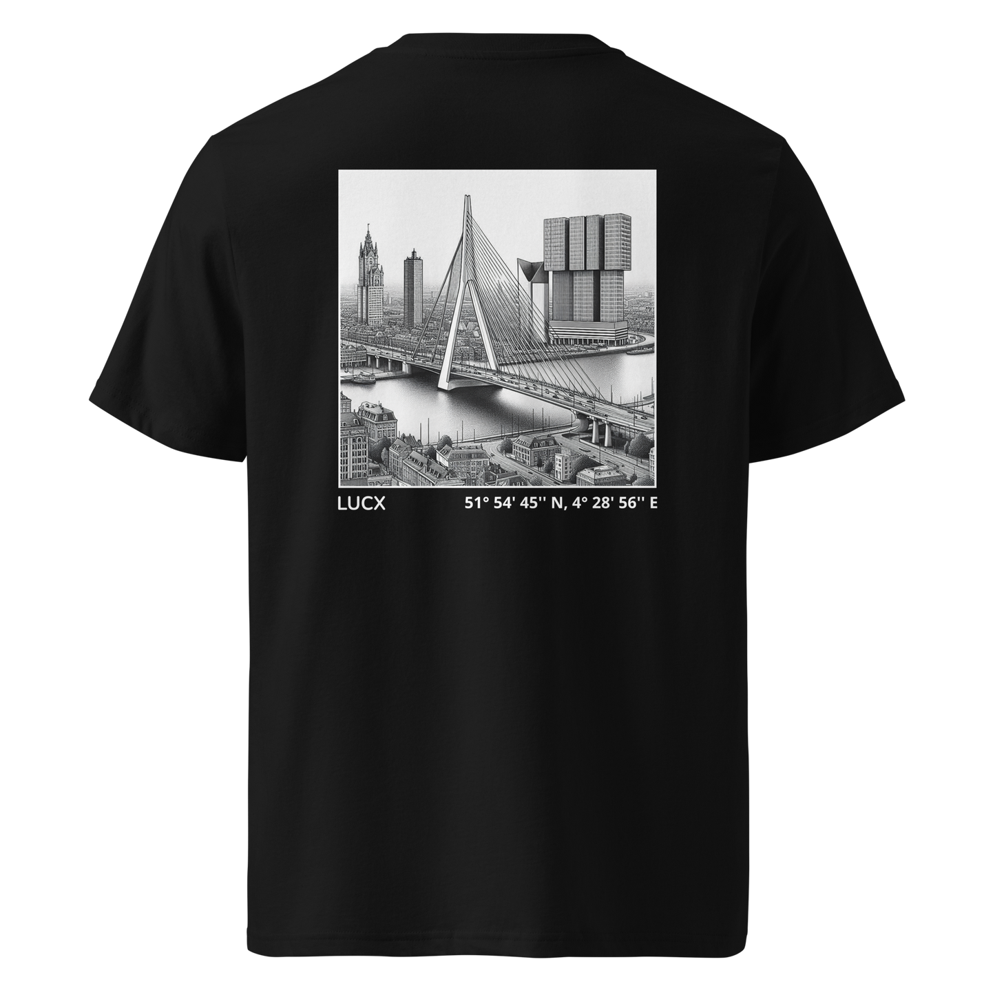 LUCX Originals | Rotterdam Tee | Zwart-Wit