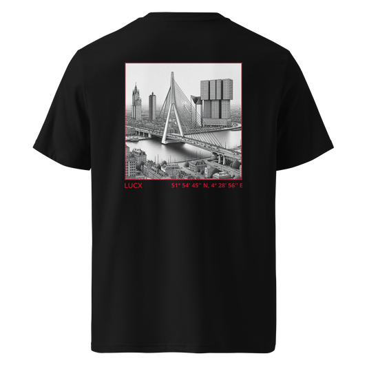 LUCX Originals | Rotterdam Tee | Zwart-Rood