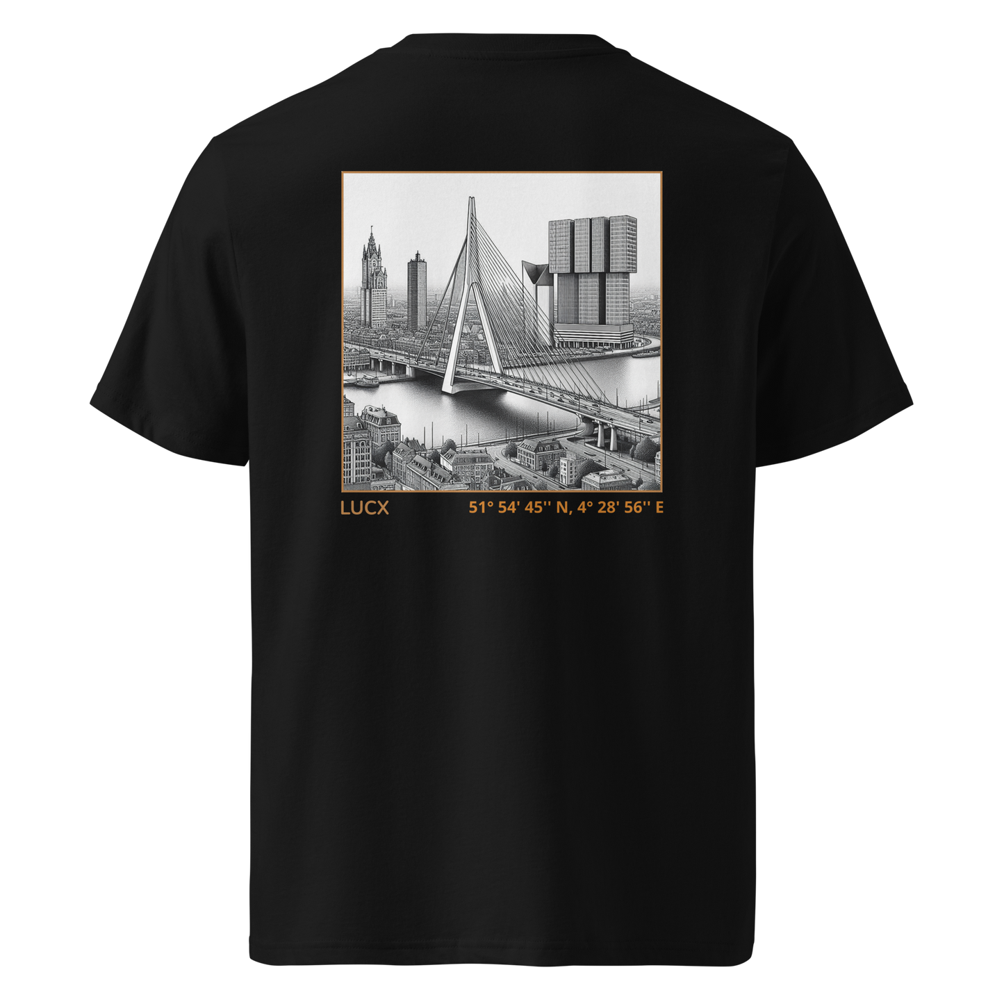 LUCX Originals | Rotterdam Tee | Zwart-Goud