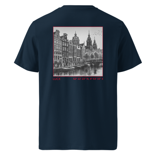 LUCX Originals | Amsterdam Tee | Navy-Rood