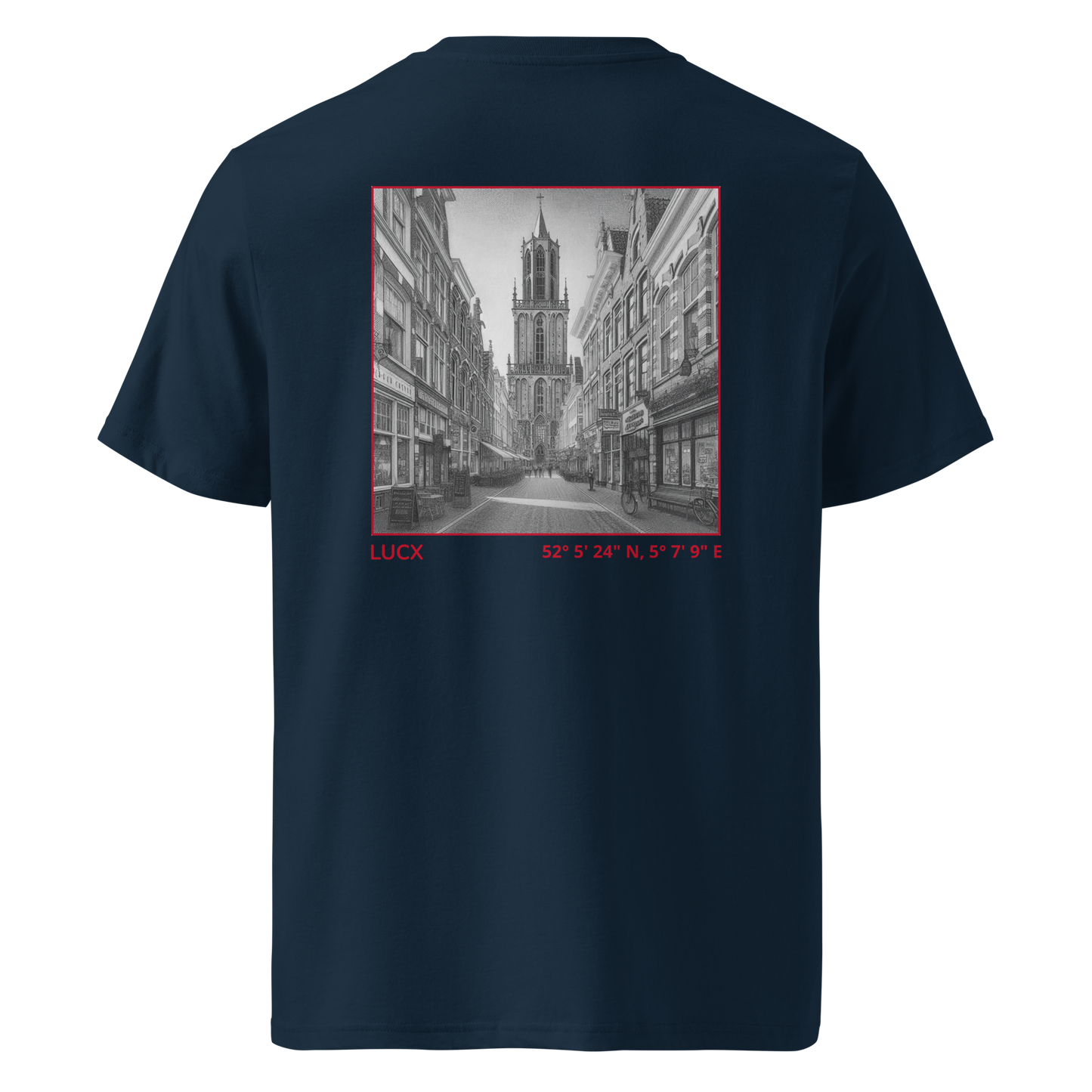 LUCX Originals | Utrecht Tee | Navy-Rood