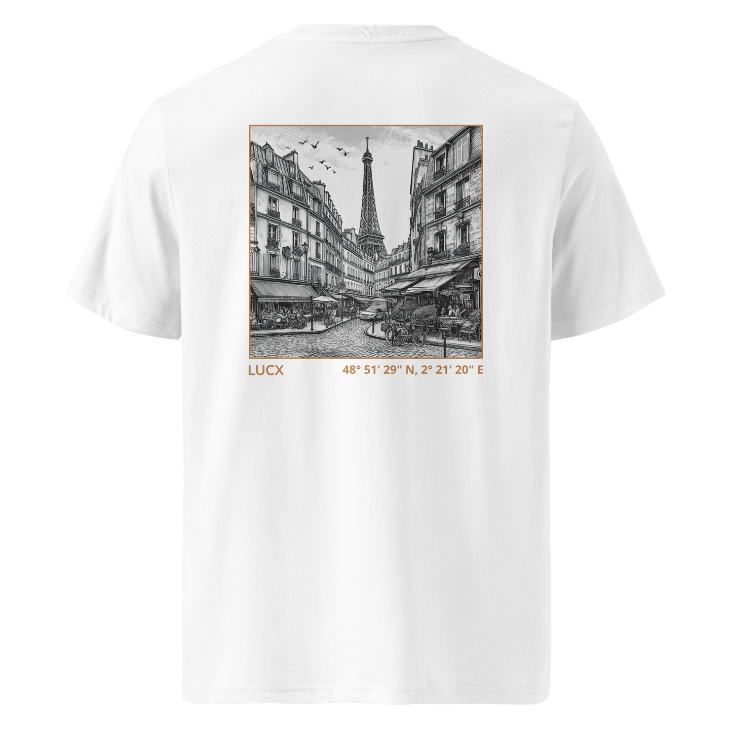 LUCX Originals | Paris Tee | Wit-Goud