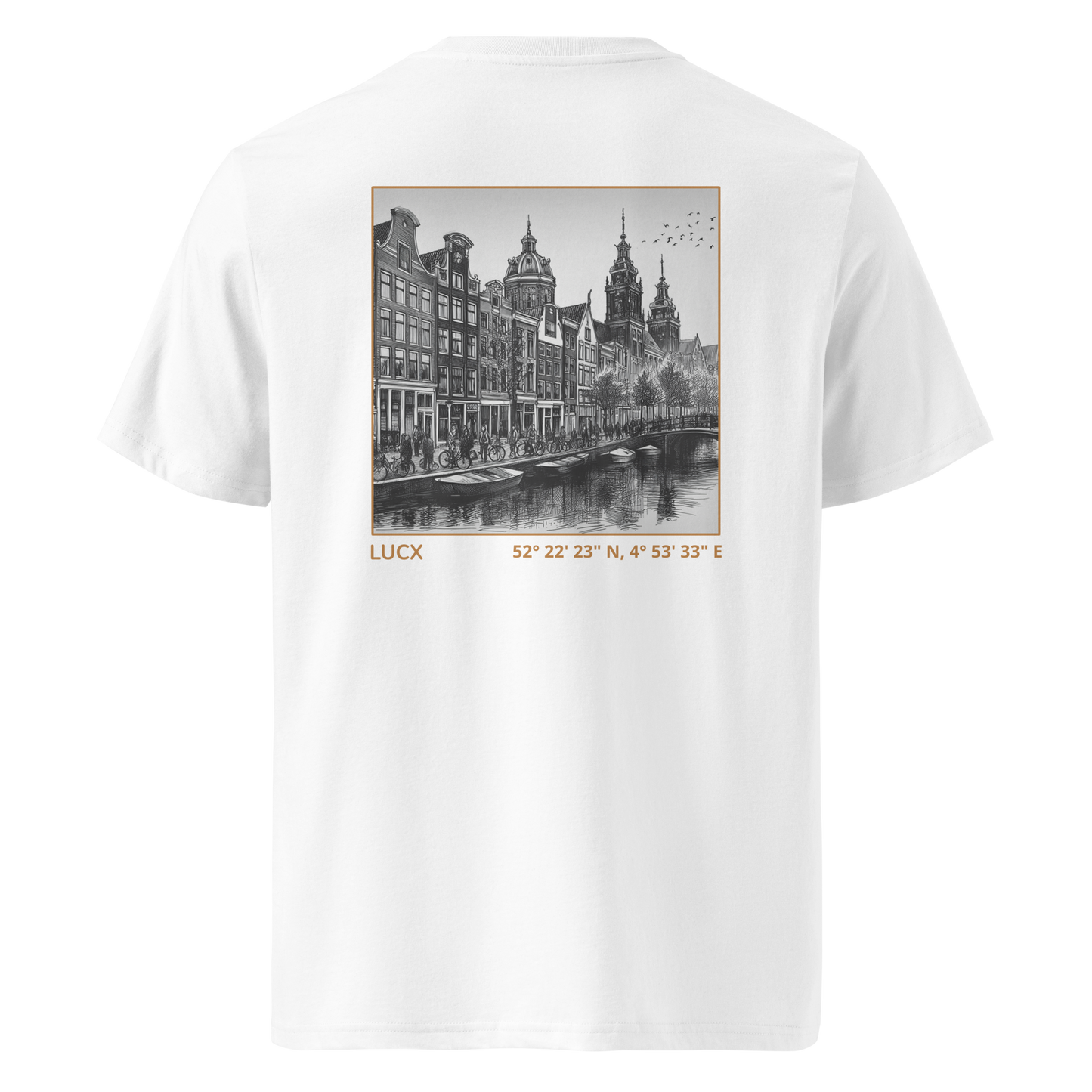 LUCX Originals | Amsterdam Tee | Wit-Goud