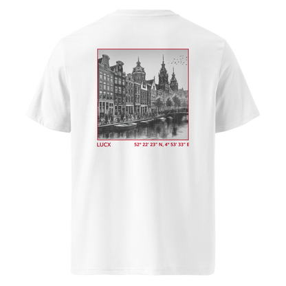 LUCX Originals | Amsterdam Tee | Wit-Rood