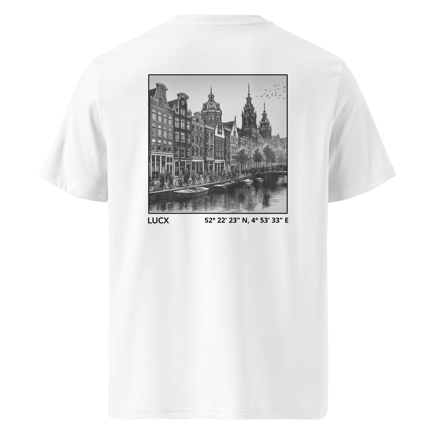 LUCX Originals | Amsterdam Tee | Wit-Zwart