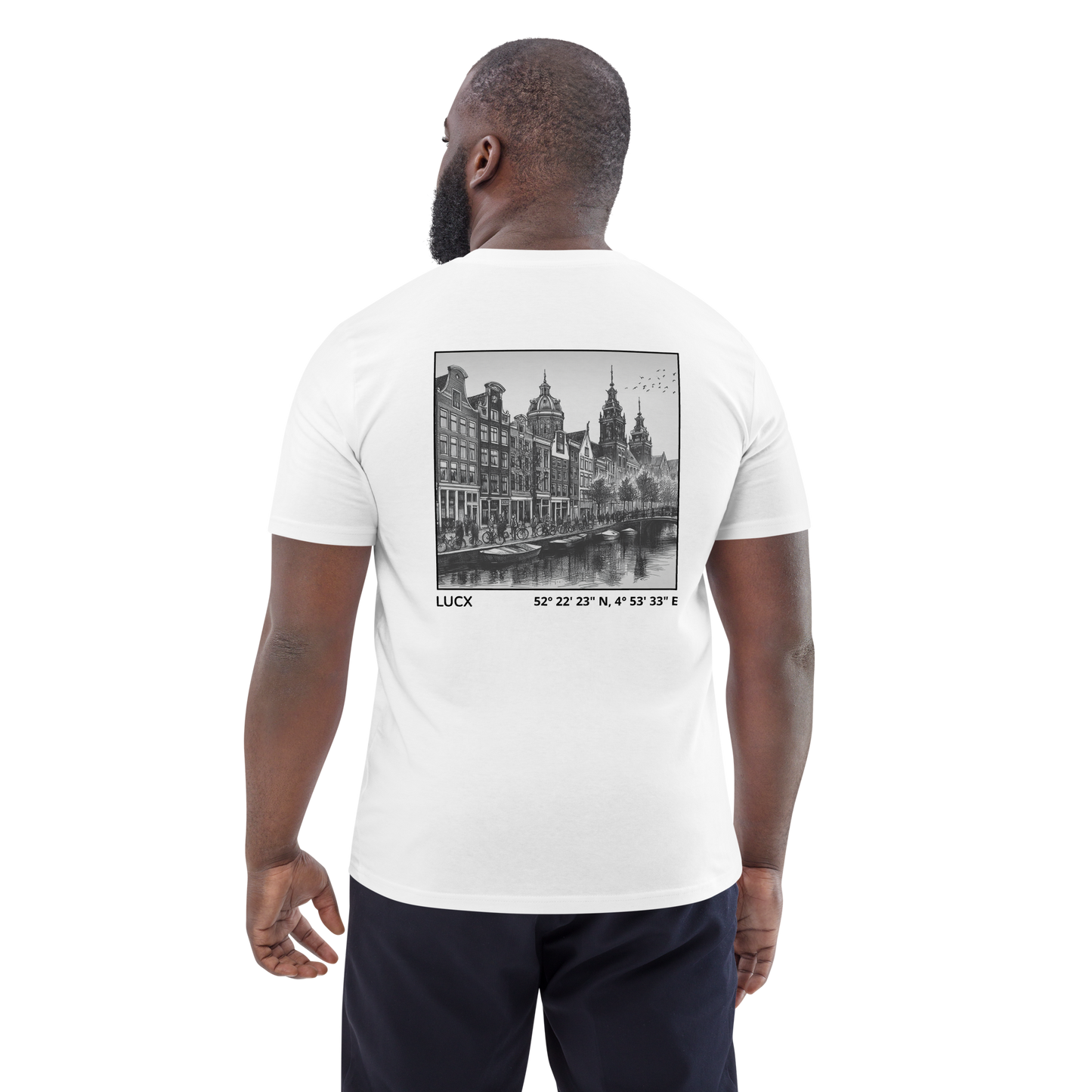 LUCX Originals | Amsterdam Tee | Wit-Zwart