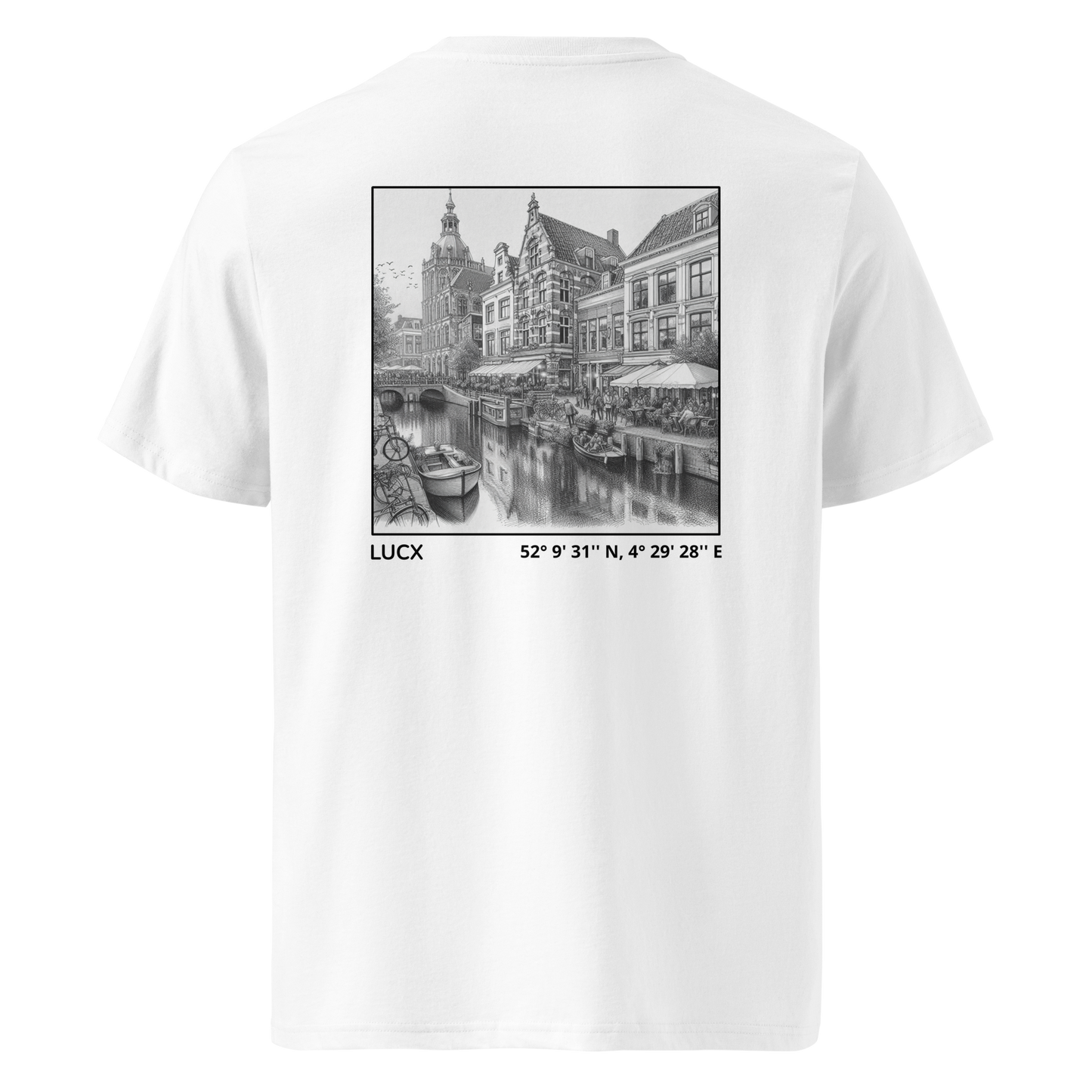 LUCX Originals | Leiden Tee | Wit-Zwart