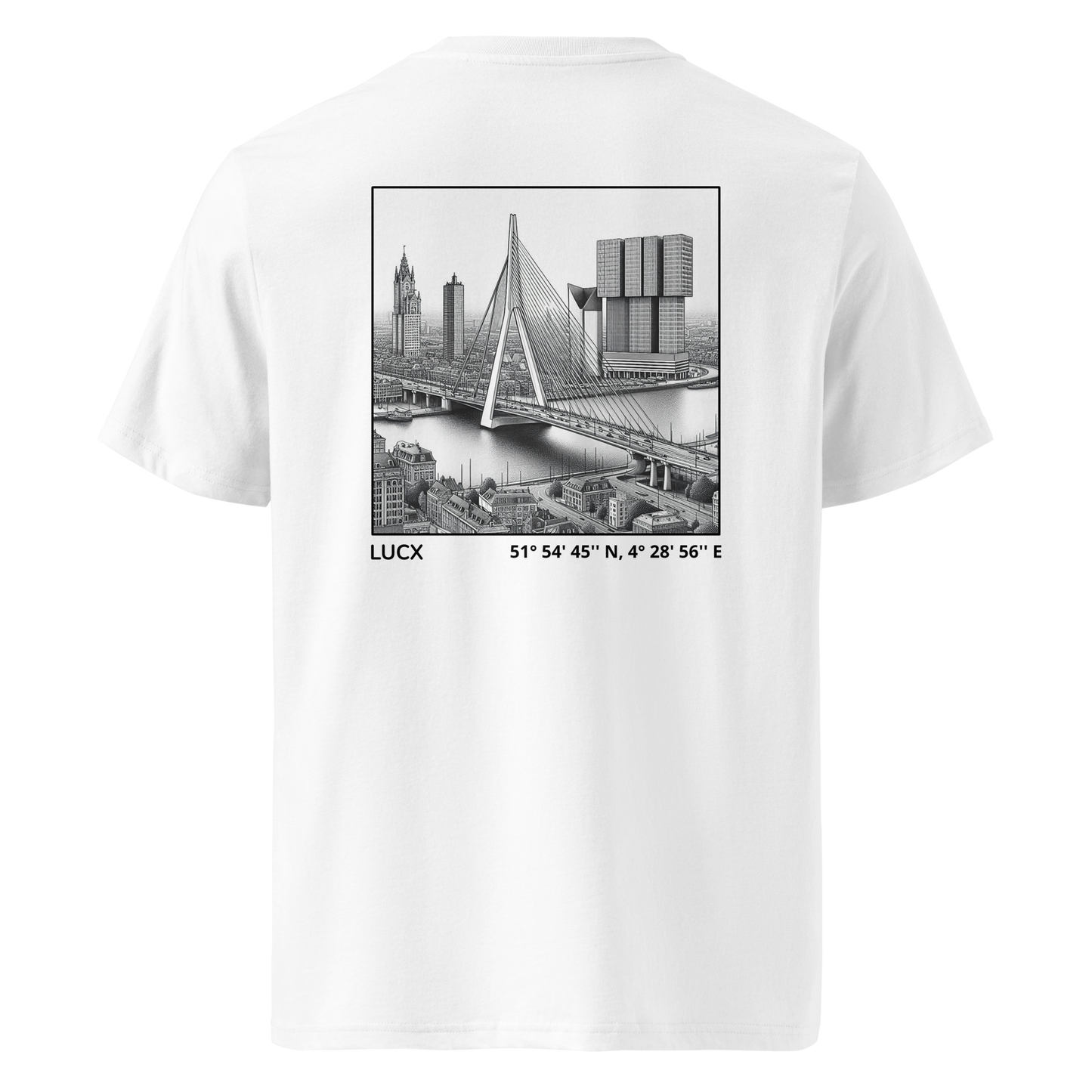 LUCX Originals | Rotterdam Tee | Wit-Zwart