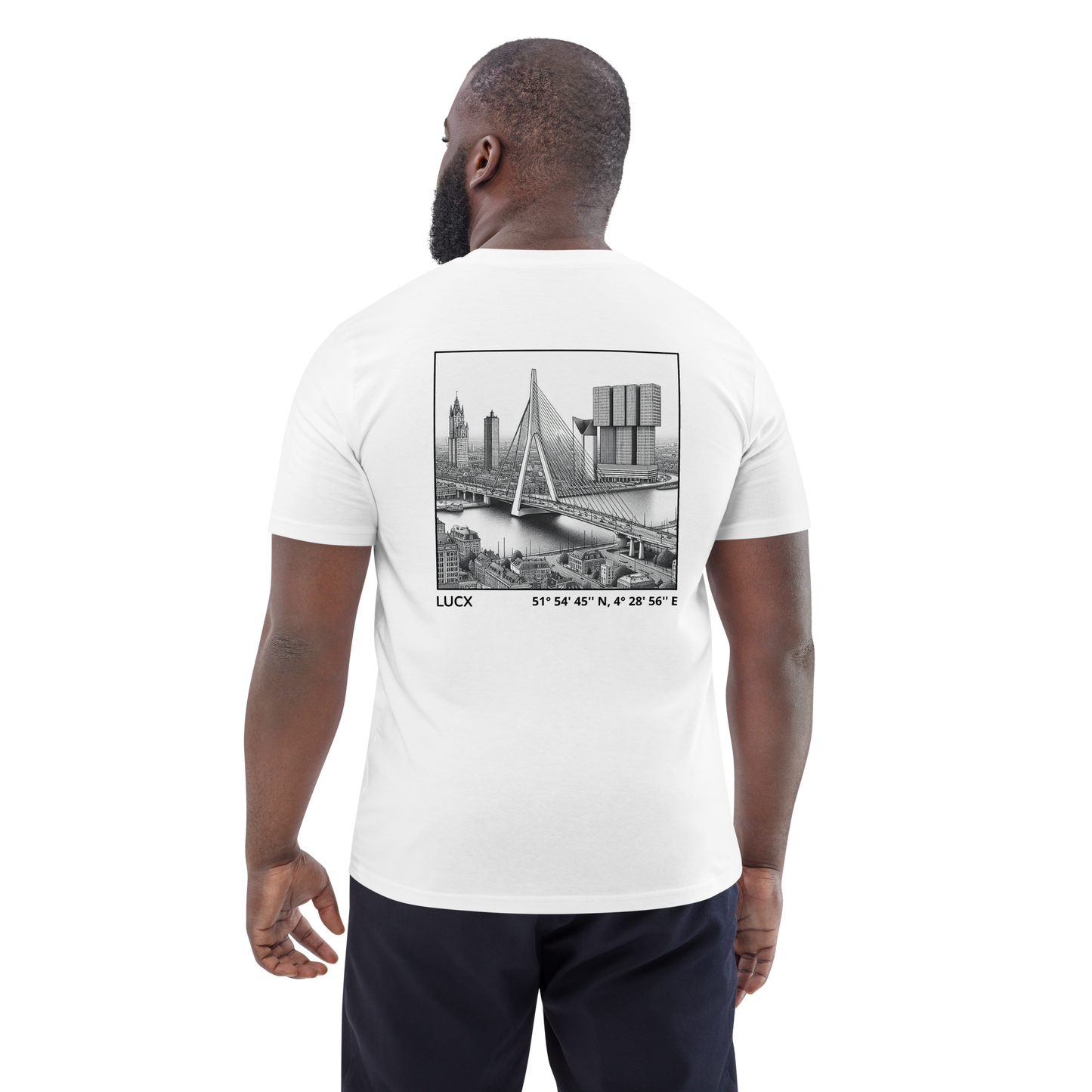 LUCX Originals | Rotterdam Tee | Wit-Zwart