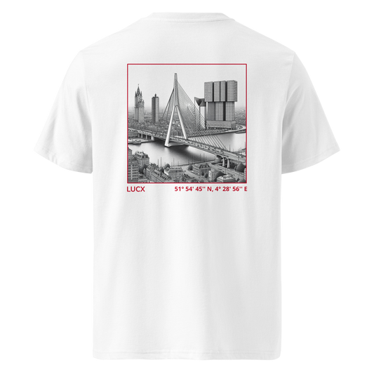 LUCX Originals | Rotterdam Tee | Wit-Rood