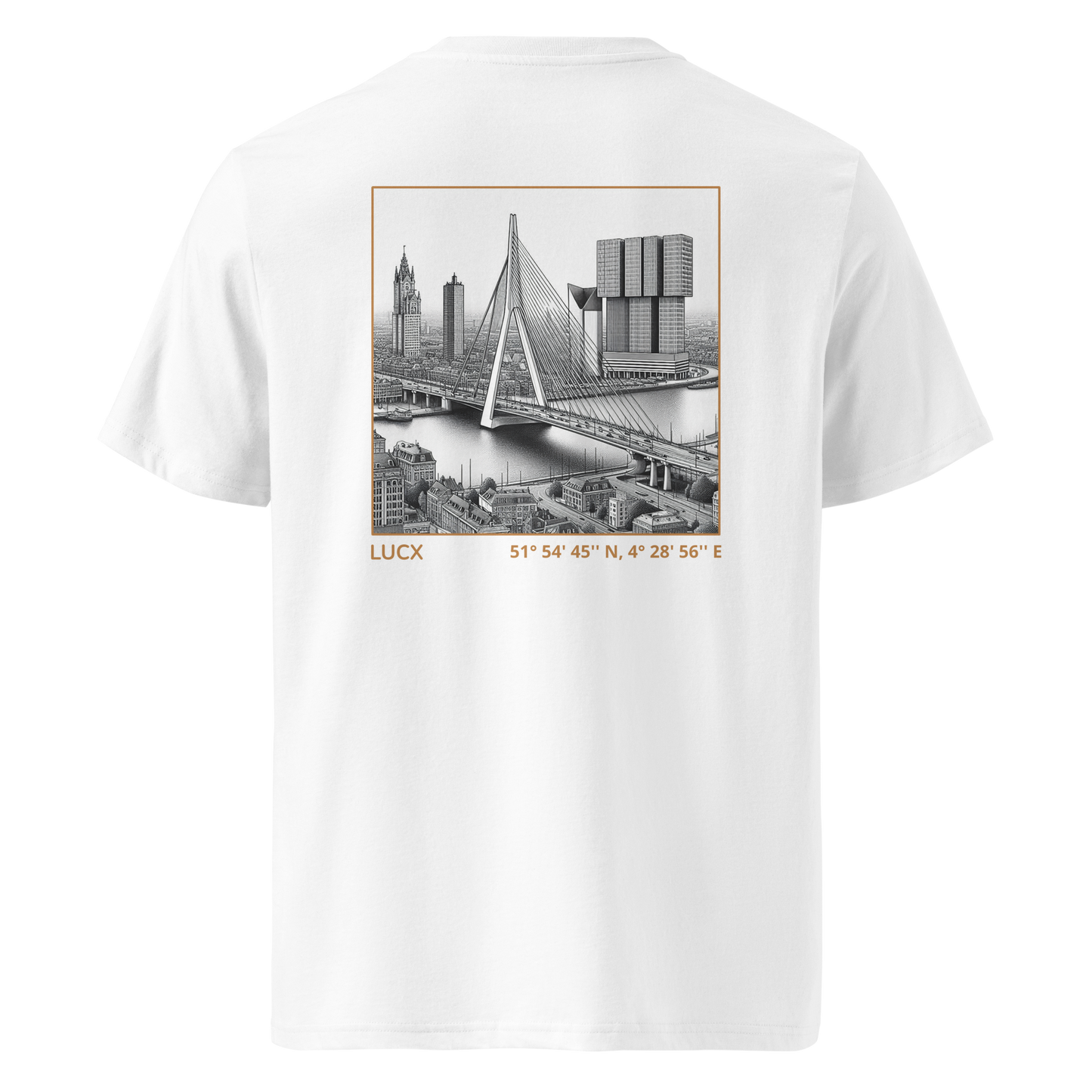 LUCX Originals | Rotterdam Tee | Wit-Goud